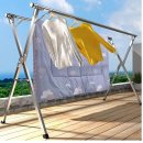 나이스몰 | 이불 빨래 건조대 추천 리빙나이스 Ｘ형 스텐 건조대 실내 다용도 ２단 건조대