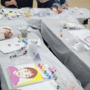 해피클래스지역아동센터 | 가족 프로그램 부모 자녀 단체 미술 체험 수업 후기 백드롭페인팅, 팝아트초상화, 베어브릭 페인팅