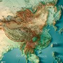 고려거란전쟁 이해를 위한 동아시아 지형 지도 이미지