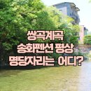 송화펜션 | 쌍곡계곡 송화펜션 평상 이용 후기 – 19번 자리가 인기인 이유?!