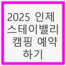 2025 인제 스테이밸리 캠핑 예약하기 - 완벽한 자연 속 힐링