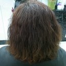 단발머리 볼륨매직 상한머리 복구매직 파마 이미지