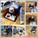 상침 송씨 묘역 | 아버님은 상중 2일차 잔디장 모틀 조성과 평와비 교체