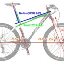자전거 프레임 사이즈에 따른 변화 이미지