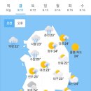 오늘의 날씨 🌞☔️☃️. 2023년 8월 11일 금요일 이미지