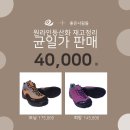 원라인 등산화 재고 정리 균일가 판매(40,000원)-사이즈표 확인 이미지