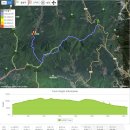 백두대간 우두령을 출발해 석교산(화주봉)을 거쳐 삼마골재에서 물한계곡으로 하산했다 이미지