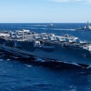 미국 해군 항공모함 USS 제럴드 R 포드(CVN-78)호 배치 및 훈련 이미지