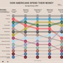 [인포그래픽] 미국인은 세대별로 돈을 어떻게 쓸까? 이미지