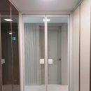 씨유 영천망정원룸점 | 중산자이 현관중문 으로 이원중문 의 양개도어 시공 했습니다! ☆ 경산중문 ☆
