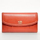 COACH 코치 46615 MADISON LEATHER CHECKBOOK WALLET (코치 46615 매디슨 레더 체크북 왈렛) 이미지