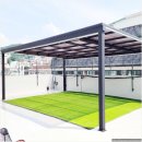 태양철물 | 광명 일직동 빌라 옥상 캐노피 처마차양 제작 견적 및 설치 후기