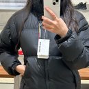 동진로L | 살로몬 컨투어 크롭 다운 자켓 패딩 사이즈 착샷후기