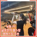 삼두 | 부평 삼산동 헬스장 PT 5회차 엠에스짐에서 전면 어깨부터 삼두 뿌신 후기