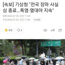 [속보] 기상청 &#34;전국 장마 사실상 종료…폭염·열대야 지속&#34; 이미지