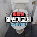 오도산 자연휴양림 화장실1 (양변기) | 금산군 부리면 학교 여자화장실 양변기 교체 시공 후기
