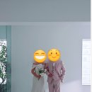 로라스튜디오 웨딩촬영 후기 / 큰 창 초록배경