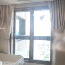 풍경채우리세탁 | [하남시·위례 커튼] 공간을 부드럽게 감싸는 공간 감성 쉬폰 커튼 위례 풍경채어바니티 시공 후기