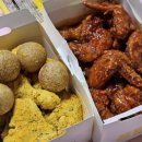 비에이치씨 길동점 | [배달음식]BHC치킨 길동중앙점_양념치킨 콤보, 뿌링클 반 + 치즈볼 세트 먹어본 후기
