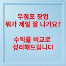 무점포 창업 뭐가 제일 잘 나가요? 수익률 비교로 정리해드립니다