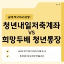 희망씨앗복지센터 | 청년내일저축계좌와 희망두배 청년통장 차이점 완전 정리 (2025년 기준)