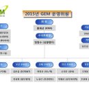 2015년도 GEM 조직도 및 후원,협력사 안내 이미지