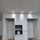 씨유 영통대우동신점 | 주방 안 쓰는 김치냉장고장을 홈카페장으로 리폼 - 홈카페 수납장 맞춤제작 전문