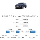 팰리세이드 디젤 2.2 2WD 프레스티지 7인승 옵션 추가 견적서 이미지