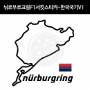 TaD 뉘르부르크링스티커-F1서킷 한국국기v1 그린헬 튜닝 용품 데칼 이미지