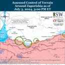 러시아 공세 캠페인 평가, 2024년 7월 3일(우크라이나 전황 이미지