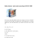Safety distance - light curtain according to EN ISO 13855 이미지