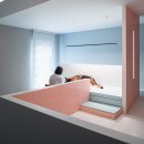 blue yellow house 이미지