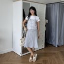 여자 투피스 추천 런던다다 홀터넥 나시 블라우스 랩스커트 여름 코디