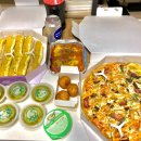 서충주 피자, 청년피자 고구마크림치즈스틱 반반 프리미엄 매드쉬림프 와규베스트플레버 후기