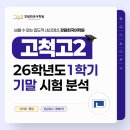 필내신상승국어학원 | [고척고 국어학원] 2026학년도 강원희국어학원 고척고2 1학기 기말고사 내신 분석