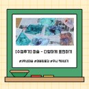[수업후기] 미술 - 마블링으로 다양하게 표현하기(마블링 물감 사용)