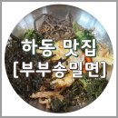 최참판댁소형주차장 | 하동 최참판댁 맛집 부부송밀면 식당, 산채비빔밥
