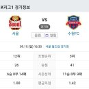 2021년 9월19일 (일) FC서울 VS 수원FC 서울 월드컵 경기장 경기일정 이미지