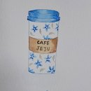 수채화캘리그라피 | [1년 전 오늘] 수채화캘리그라피/4주강의후기