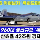 KF-21전투기 미 F-35 뛰어넘다. KF-21 960대 생산규모 이미지