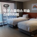덕산 스플라스 리솜 리조트 스테이타워 콘도형 S20 객실 후기