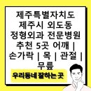 제주특별자치도 제주시 외도동 정형외과 전문병원 추천 5곳 어깨 | 손가락 | 목 | 관절 | 무릎