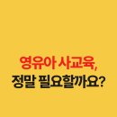 보아유치원 | 영유아 사교육, 정말 필요할까요?(feat. 영어유치원?)