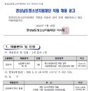 경상남도청소년지원재단 직원 채용 공고 이미지