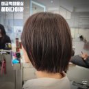 실용헤어컷&실무반 | [성남] 미금역 미용실 헤어다이아 미금스타점 문별 실장 태슬컷 매트브라운 염색 후기