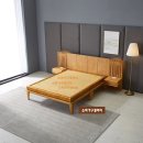 엘르1 평상형 원목침대 주문사이즈제작해드립니다 이미지