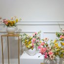 타일을 활용한 화병꽂이 | 론다플라워아카데미 바스켓반 후기｜달항아리 그라데이션 꽃꽂이 수업