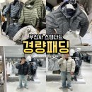 에잇투스포츠 | 무탠다드 경량패딩 매장 L XL 사이즈 착용 후기 무신사 스탠다드 시티레저 후디드 라이트 다운 추천