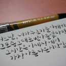 감성 붓펜 캘리그라피 이미지