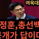 여옥대첩ep.695:조정훈,총선백서 공개가 답이다! ﻿전여옥TV 이미지